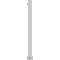Barrier posts | Steel tube 70 x 70 mm | foldable, with 8 mm triangular lock | to be fixed by plugswith base plate 100 x 150 mm | hot-dip galvanized | with 2 eyelets